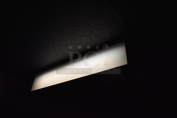 4 Metal Ceiling Mount Mylar Boxes; Located Above Theater Entrances 5-8. 26x6x6. 4 Times Your Bid! BUYER MUST REMOVE - Image 3 of 4