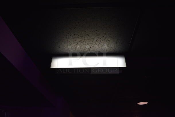 4 Metal Ceiling Mount Mylar Boxes; Located Above Theater Entrances 5-8. 26x6x6. 4 Times Your Bid! BUYER MUST REMOVE - Image 4 of 4