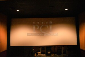 MDI Screens White Perforated Movie Theater Cinema Screen. 343x140. BUYER MUST REMOVE
