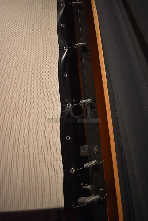 MDI Screens White Perforated Movie Theater Cinema Screen. 343x140. BUYER MUST REMOVE - Image 4 of 5