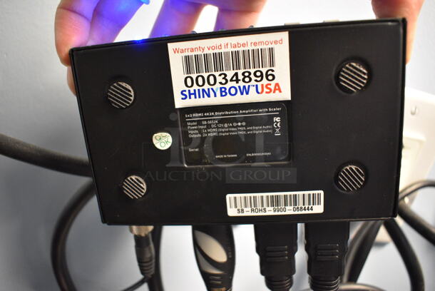 3 Shinybow 1x2 HDMI Distribution Amplifier w/ Scaler. 5x3x1. 3 Times Your Bid! - Image 5 of 5
