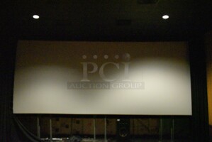 MDI Screens White Perforated Movie Theater Cinema Screen. 343x140. BUYER MUST REMOVE