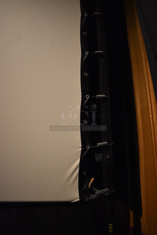 MDI Screens White Perforated Movie Theater Cinema Screen. 343x140. BUYER MUST REMOVE - Image 4 of 4