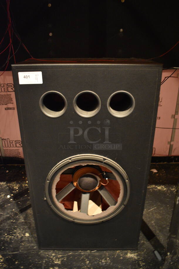 4 Various JBL Professional Movie Theater Cinema Subwoofer System Speakers; Including Model 3635. 25.5x15x45.5, 25.5x18x39. 4 Times Your Bid! BUYER MUST REMOVE
