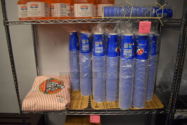 Chrome Finish 4 Tier Metro Style Shelving Unit w/ Contents!! 48x18x74. BUYER MUST DISMANTLE. PCI CANNOT  DISMANTLE FOR SHIPPING. PLEASE CONSIDER FREIGHT CHARGES. - Image 3 of 5