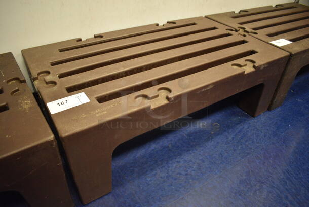 Cambro Brown Poly Dunnage Rack. 36x21x12