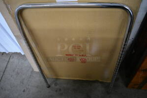 BRAND NEW IN BOX! 2 Chrome Finish U Shaped Units! 36x24x1