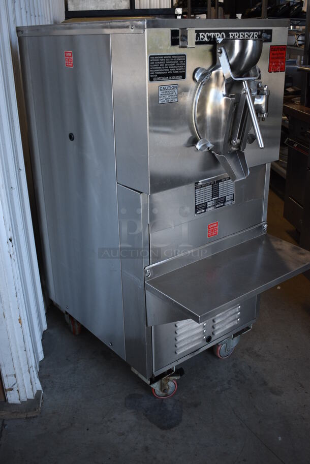 AMAZING! Electro Freeze Model FT-1 Commercial Stainless Steel Floor Style Batch Freezer on Commercial Casters. 220 Volt, 1 Phase. 24x40.5x53 - Image 2 of 12