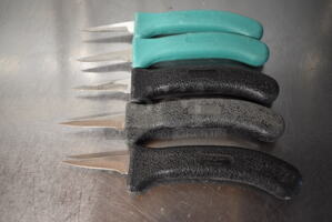 5 SHARPENED Metal Poultry Knives. 7.5". 5 Times Your Bid!