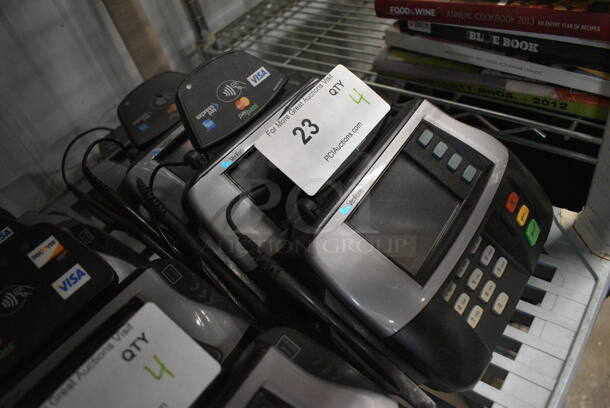 4 VeriFone ModelMX 850 Card Readers. 8.5x2.5x8.5. 4x Your Bid! - Image 2 of 3