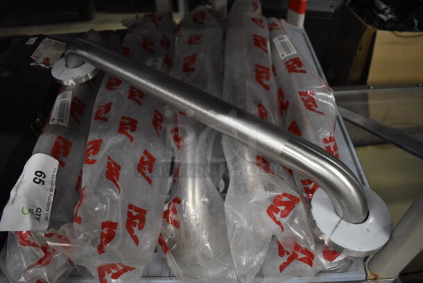 5 BRAND NEW! ASI Snap-On Metal Wall Mount Handicap Grab Bars. 21x3x2.5. 5x Your Bid! - Image 5 of 6