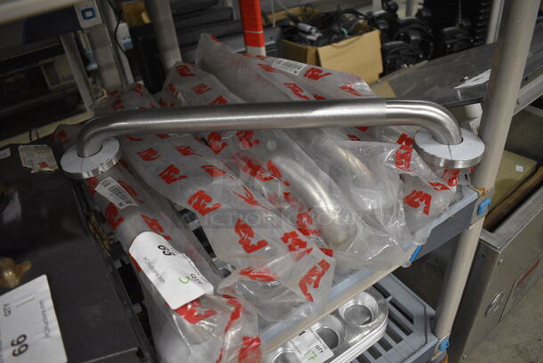 5 BRAND NEW! ASI Snap-On Metal Wall Mount Handicap Grab Bars. 21x3x2.5. 5x Your Bid! - Image 1 of 6