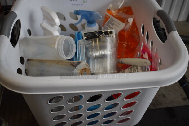 ALL ONE MONEY! Lot of Various Items in White Basket! - Image 1 of 6