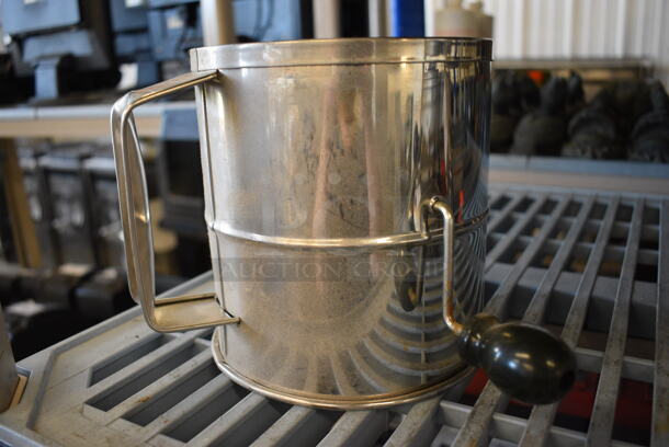 Stainless Steel Commercial Flour Sifter. 8x8x6.5