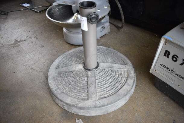Metal Patio Umbrella Stand. 16x16x15 - Image 2 of 2