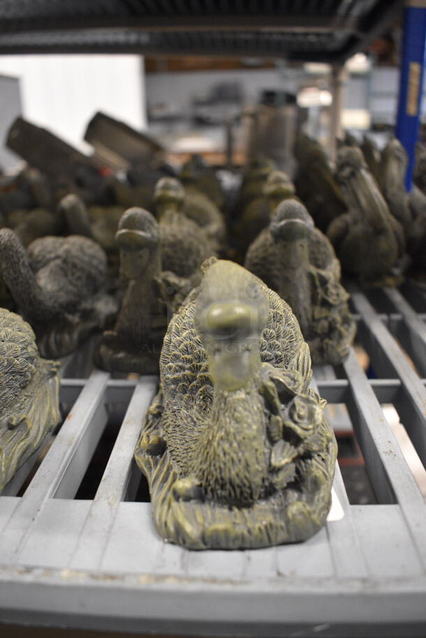 9 J.T.S International Inc Bronze Decorative Swan Figurines. 5x3x3.5. 9x Your Bid - Image 1 of 4