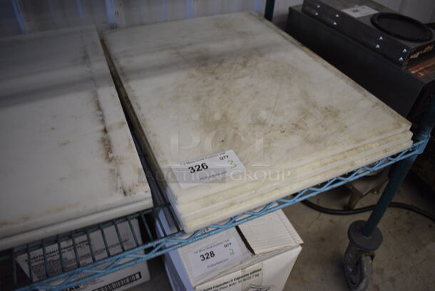 3 White Cutting Boards. Includes 18x24x0.5. 3 Times Your Bid! - Image 2 of 4