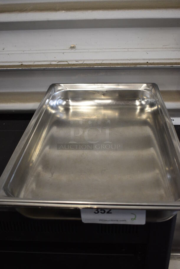 2 Stainless Steel Full Size Drop In Bins. 1/1x2. 2 Times Your Bid!