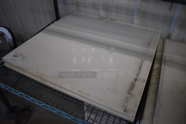 3 White Cutting Boards. Includes 24x24x0.5. 3 Times Your Bid! - Image 2 of 4