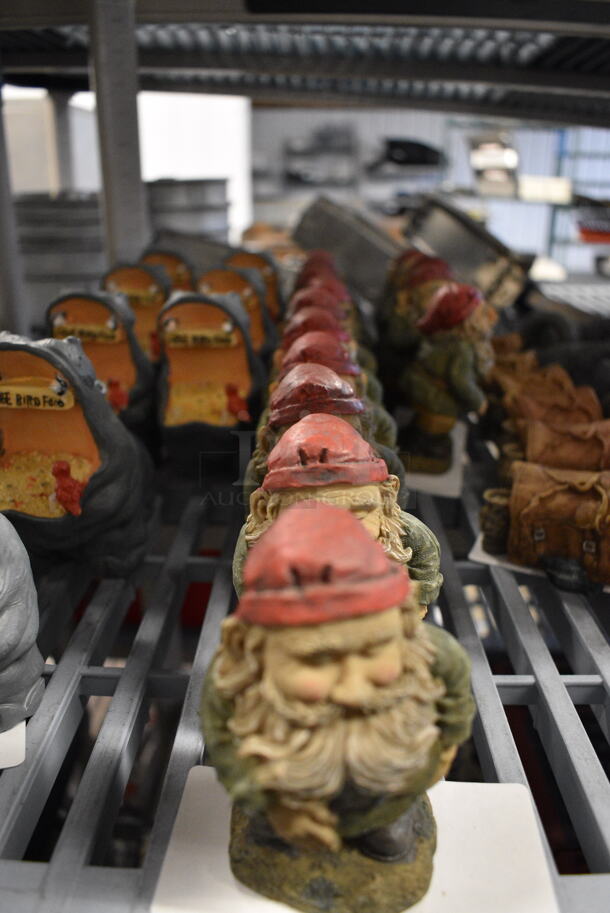 10 Various Decorative Gnome Figurines. 2.5x2x4.5. 10x Your Bid - Image 1 of 4