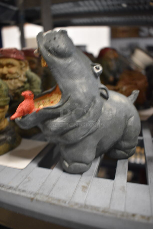8 Decorative Hippo Figurines. 4x2.5x4.5. 8x Your Bid - Image 3 of 4