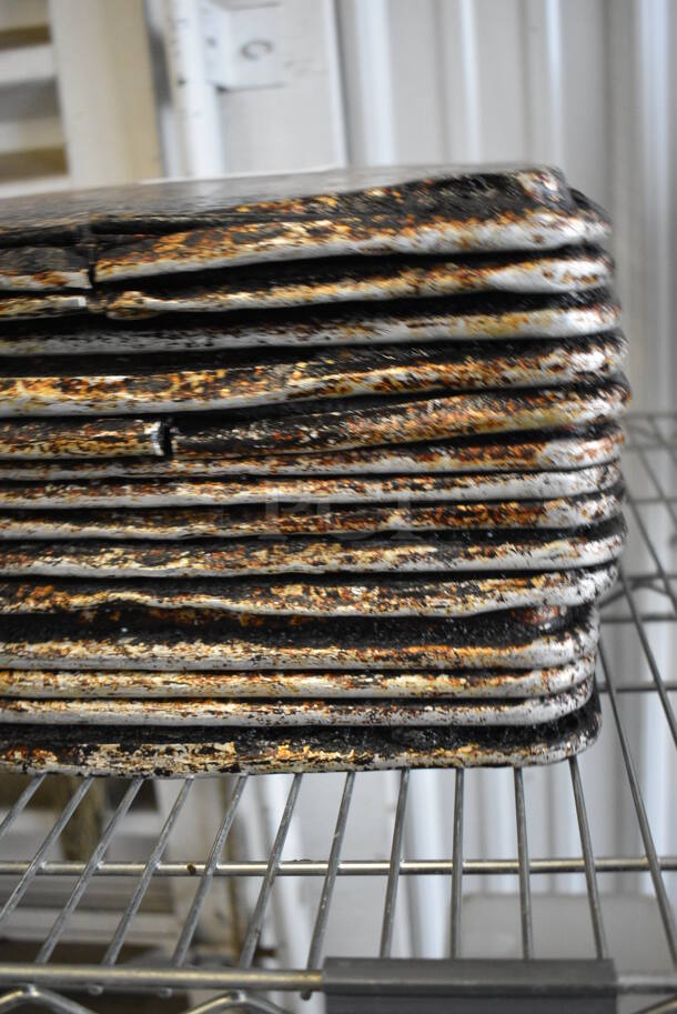 14 Metal Half Size Baking Pans. 13x18x1. 14 Times Your Bid! - Image 2 of 4