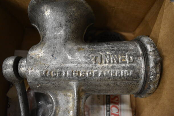 Metal Commercial Meat Grinder. 7x4x13 - Image 3 of 6