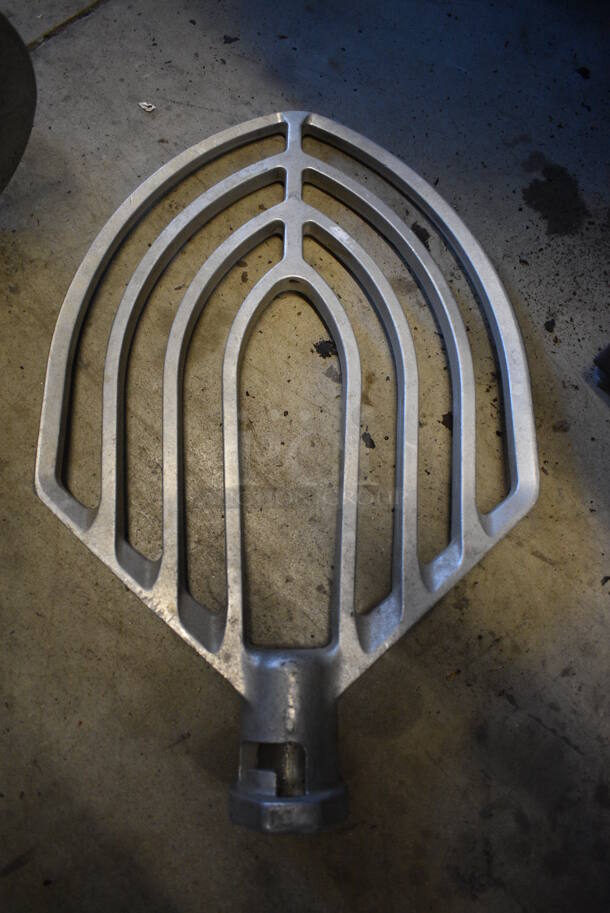 Hobart Model L800 Commercial Floor Style 80 Quart Mixer w/Stainless Steel Mixing Bowl and Dough Hook, Whisk, and Beater Paddle Attachments. Planetary Drive Shaft Needs Repaired. 220 Volt, 3 Phase. 29x41x56. - Image 6 of 11