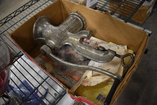 Metal Commercial Meat Grinder. 7x4x13 - Image 6 of 6