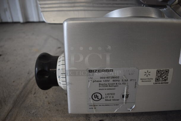 BEAUTIFUL! Bizerba Stainless Steel Commercial Countertop Meat Slicer. 120 Volts, 1 Phase. 29x23x23. Tested and Does Not Power On - Image 6 of 8