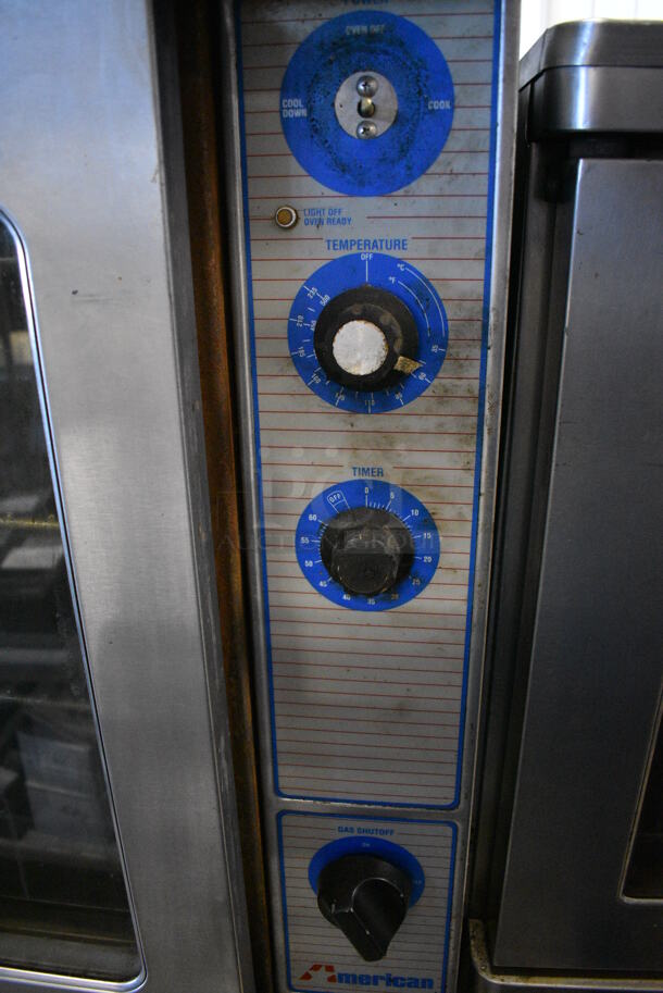 SPLENDID! American Single Deck Stainless Steel Commercial Full Size Convection Oven w/View Through Doors, Metal Oven Racks and Thermostatic Controls on Metal Legs. 29x41x56 - Image 4 of 8