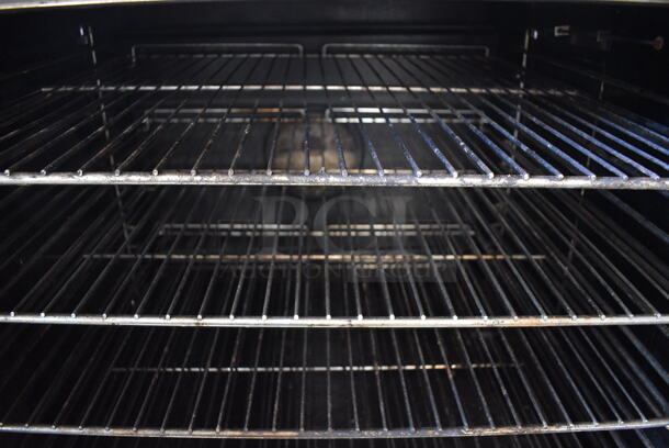 SPLENDID! American Single Deck Stainless Steel Commercial Full Size Convection Oven w/View Through Doors, Metal Oven Racks and Thermostatic Controls on Metal Legs. 29x41x56 - Image 5 of 8