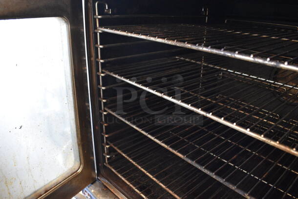 SPLENDID! American Single Deck Stainless Steel Commercial Full Size Convection Oven w/View Through Doors, Metal Oven Racks and Thermostatic Controls on Metal Legs. 29x41x56 - Image 6 of 8