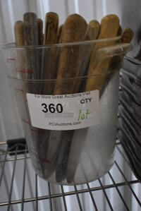 ALL ONE MONEY! Lot of Metal Knives in Poly Bin! 10"