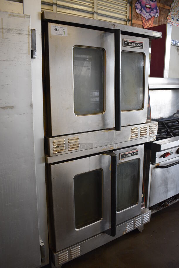 2 BEAUTIFUL! Garland Master 200 Stainless Steel Commercial Full Size Convection Ovens w/ View Through Doors, Metal Oven Racks and Thermostatic Controls. 38x42x70.5. 2 Times Your Bid! - Image 2 of 6