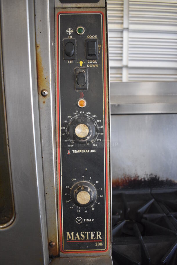 2 BEAUTIFUL! Garland Master 200 Stainless Steel Commercial Full Size Convection Ovens w/ View Through Doors, Metal Oven Racks and Thermostatic Controls. 38x42x70.5. 2 Times Your Bid! - Image 6 of 6