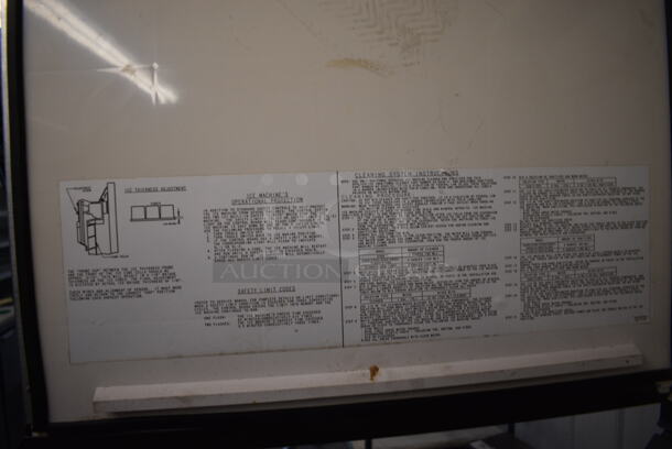 GREAT! Manitowoc Model SY0454A Stainless Steel Commercial Air Cooled Ice Head on Manitowoc Model B57S Stainless Steel Ice Bin. 115 Volts, 1 Phase. 30x33x72 - Image 6 of 7