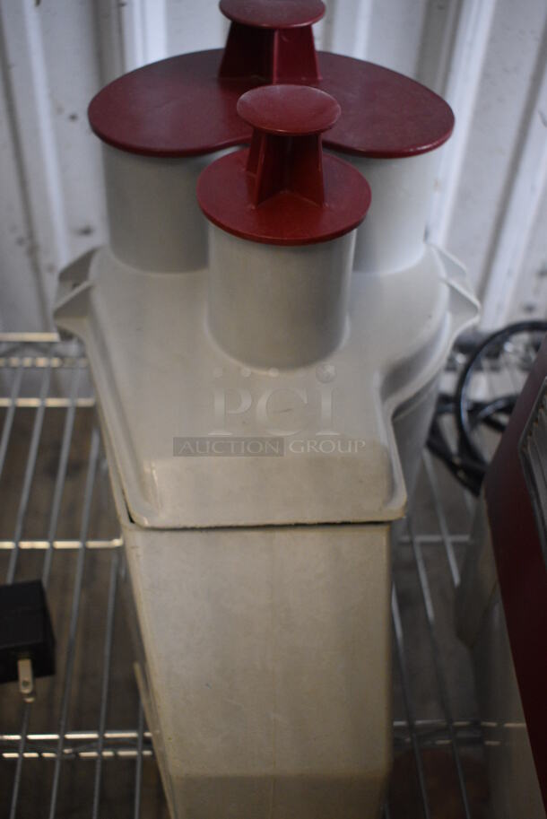 SWEET! Robot Coupe Model R2 Commercial Countertop Food Processor w/ Continuous Feed Head, S Blade, 4 Various Blades and Poly Blade Cover. 120 Volts, 1 Phase. 8x11x17. Tested and Working! - Image 3 of 12