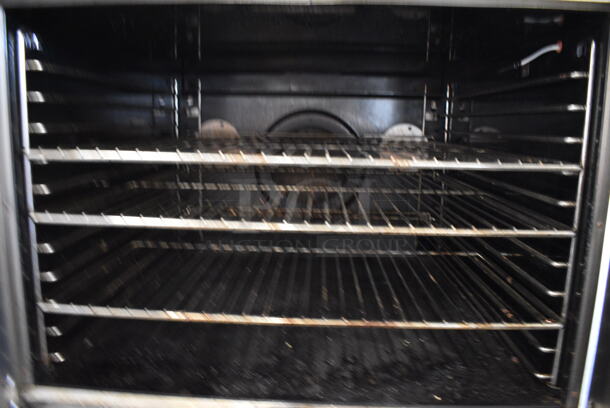 2 AWESOME! Blodgett Zephaire Stainless Steel Commercial Full Size Convection Ovens w/ Solid Doors, Metal Oven Racks and Thermostatic Controls on Commercial Casters. 38x40x68. 2 Times Your Bid! - Image 6 of 8