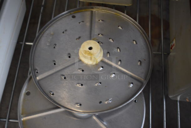SWEET! Robot Coupe Model R2 Commercial Countertop Food Processor w/ Continuous Feed Head, S Blade, 4 Various Blades and Poly Blade Cover. 120 Volts, 1 Phase. 8x11x17. Tested and Working! - Image 8 of 12