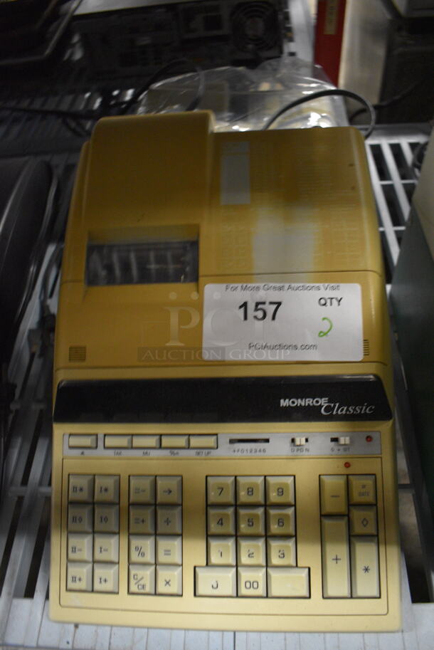 2 Monroe Classic Printing Calculators. 9.5x14x3. 2x Your Bid
