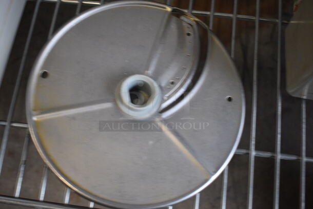 SWEET! Robot Coupe Model R2 Commercial Countertop Food Processor w/ Continuous Feed Head, S Blade, 4 Various Blades and Poly Blade Cover. 120 Volts, 1 Phase. 8x11x17. Tested and Working! - Image 9 of 12