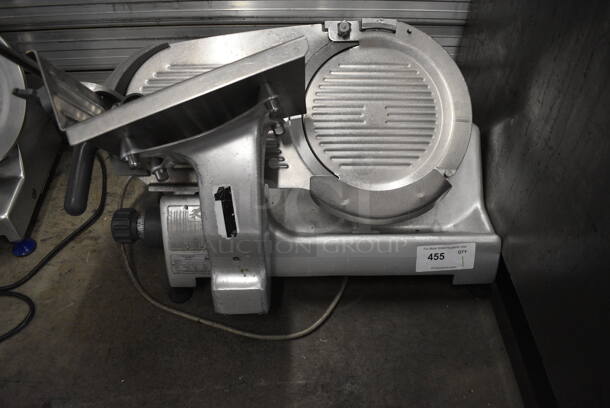 NICE! Hobart Model 2812 Stainless Steel Commercial Countertop Meat Slicer. 115 Volts, 1 Phase. 28x24x24. Tested and Working!