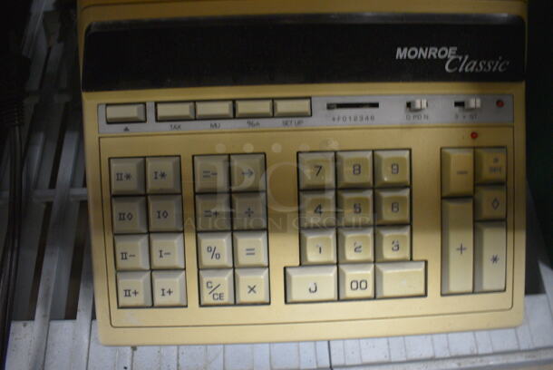 2 Monroe Classic Printing Calculators. 9.5x14x3. 2x Your Bid - Image 2 of 7