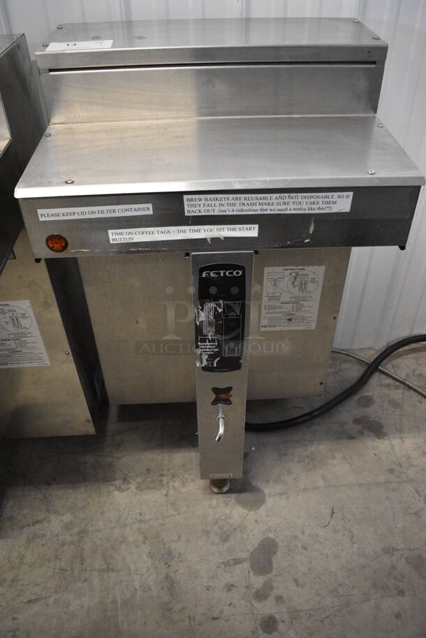 Fetco Commercial Stainless Steel Dual Coffee Brewer. 22x19x37 - Image 2 of 7