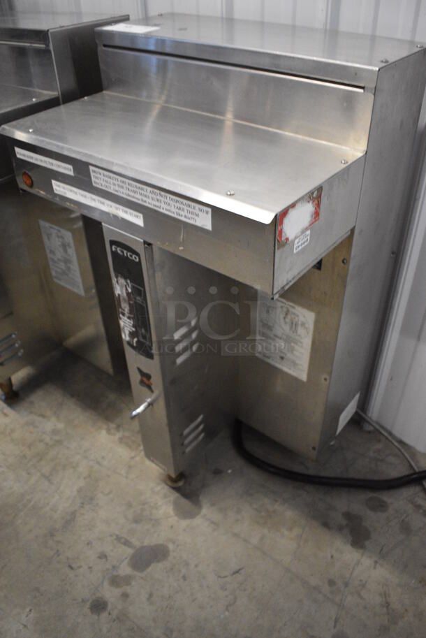 Fetco Commercial Stainless Steel Dual Coffee Brewer. 22x19x37 - Image 4 of 7