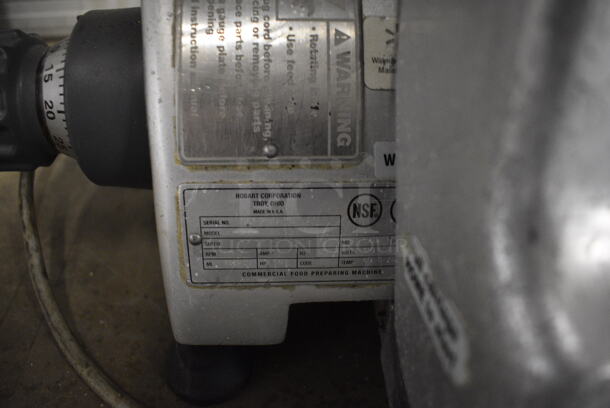 NICE! Hobart Model 2812 Stainless Steel Commercial Countertop Meat Slicer. 115 Volts, 1 Phase. 28x24x24. Tested and Working! - Image 5 of 8