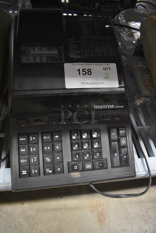 2 Monroe Ultimate Electronic Printing Calculators. 9.5x14x3. 2x Your Bid - Image 1 of 7