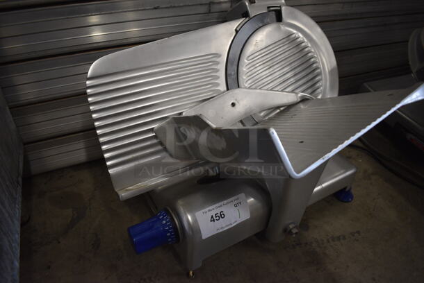 NICE! Sir Lawrence Model SCR12 Stainless Steel Commercial Countertop Meat Slicer. 115 Volts, 1 Phase. 23x19x18. Tested and Does Not Power On - Image 2 of 7
