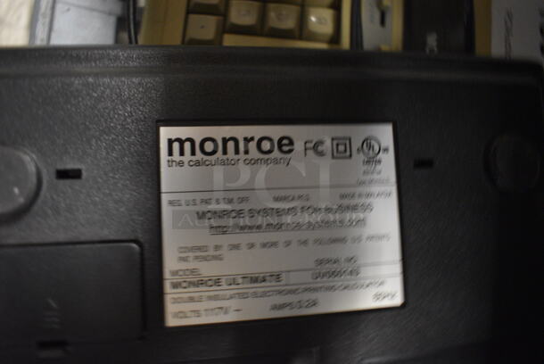 2 Monroe Ultimate Electronic Printing Calculators. 9.5x14x3. 2x Your Bid - Image 5 of 7